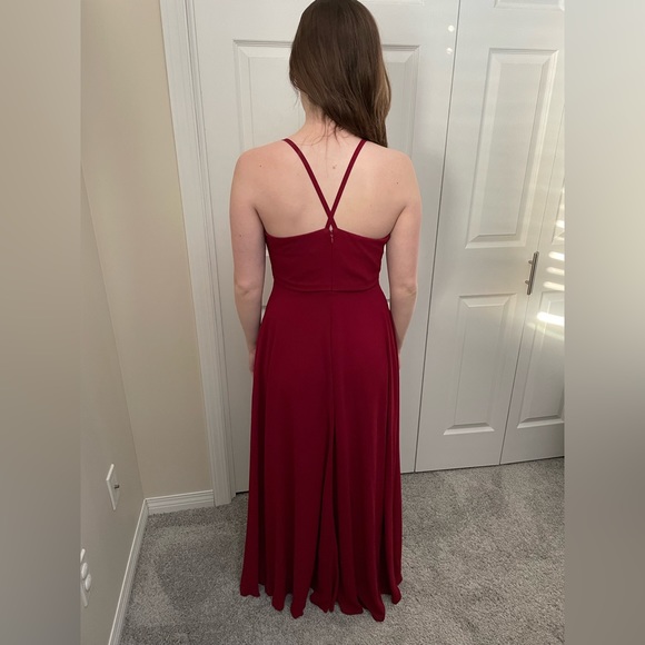Bridesmaid Dress - Size 6 - Burgundy - Picture 2 of 3